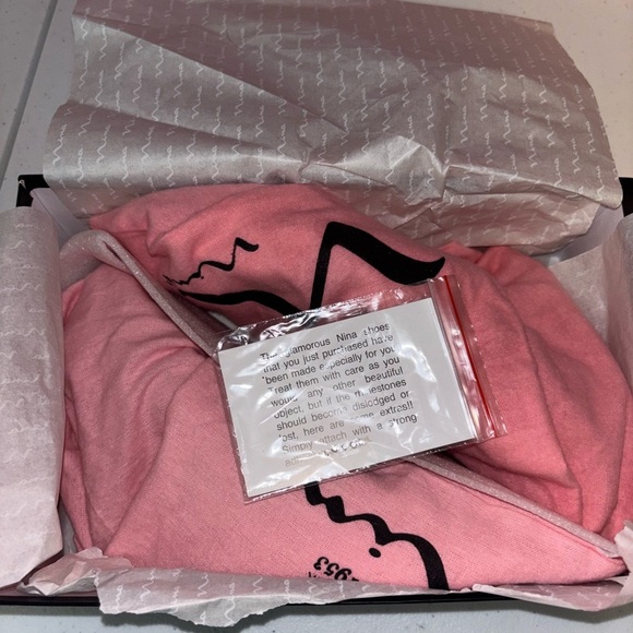 Nina Metallic Silver Mesh Heels - Picture 8 of 10